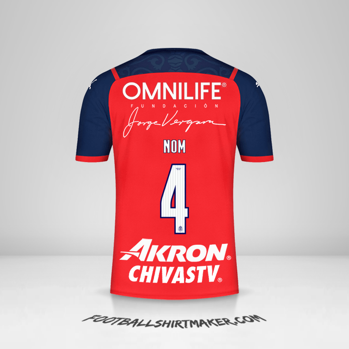Maillot Guadalajara 2022 Troisième -  nom - 4