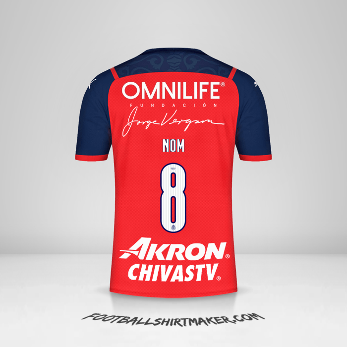 Maillot Guadalajara 2022 Troisième -  nom - 8