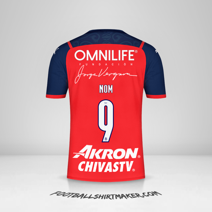 Maillot Guadalajara 2022 Troisième -  nom - 9