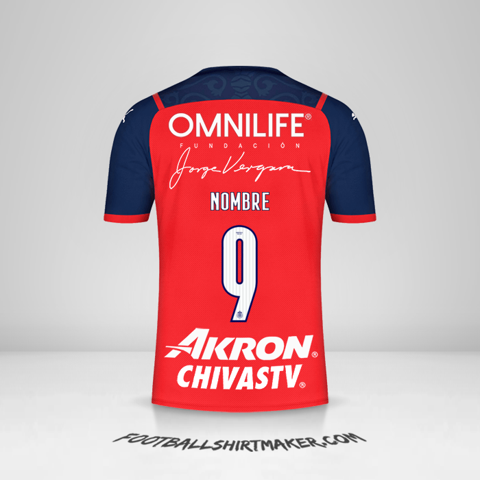 Jersey Guadalajara 2022 Tercera -  nombre - 9