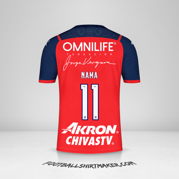 Jersey Guadalajara 2022 Ketiga -  nama - 11