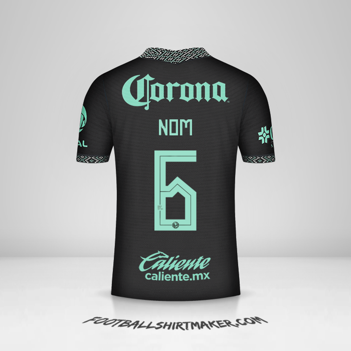 Maillot Club America 2022 Troisième -  nom - 6