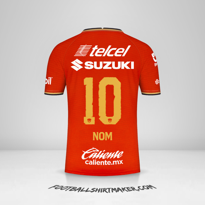 Maillot Pumas UNAM 2022 Troisième -  nom - 10