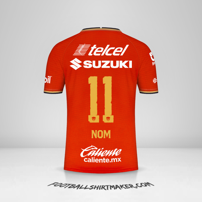 Maillot Pumas UNAM 2022 Troisième -  nom - 11