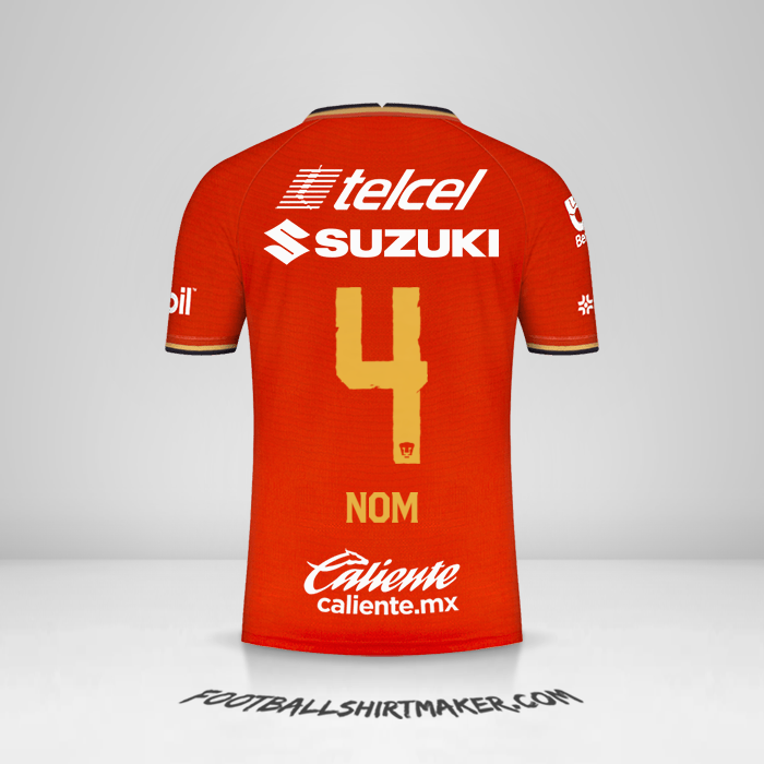 Maillot Pumas UNAM 2022 Troisième -  nom - 4