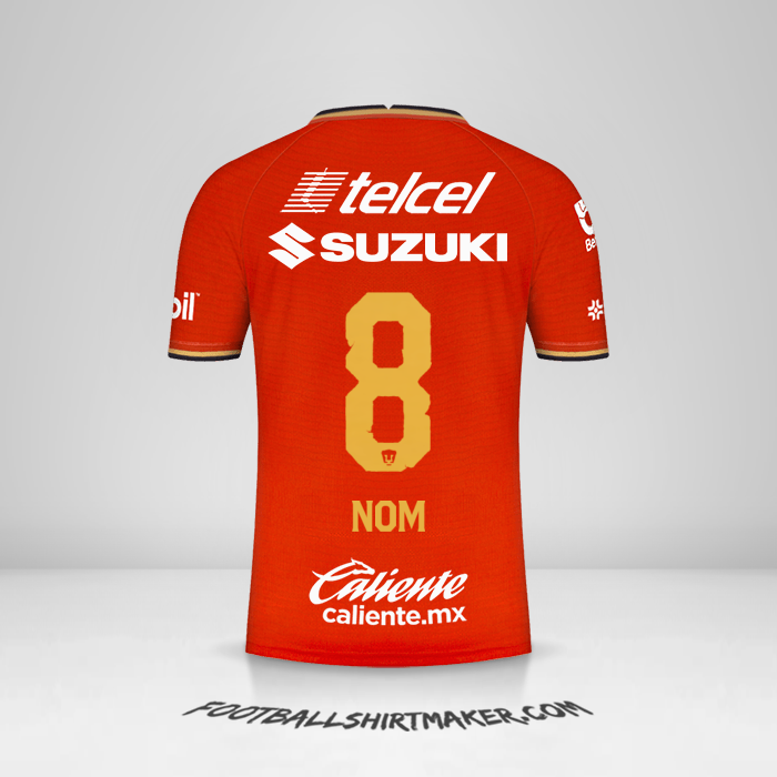 Maillot Pumas UNAM 2022 Troisième -  nom - 8