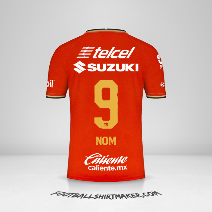 Maillot Pumas UNAM 2022 Troisième -  nom - 9