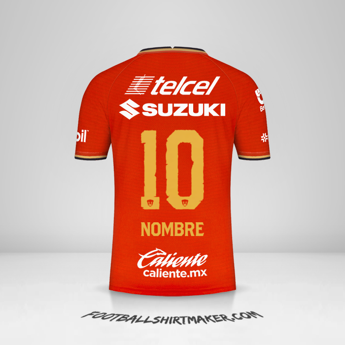 Camiseta Pumas UNAM 2022 Tercera -  nombre - 10
