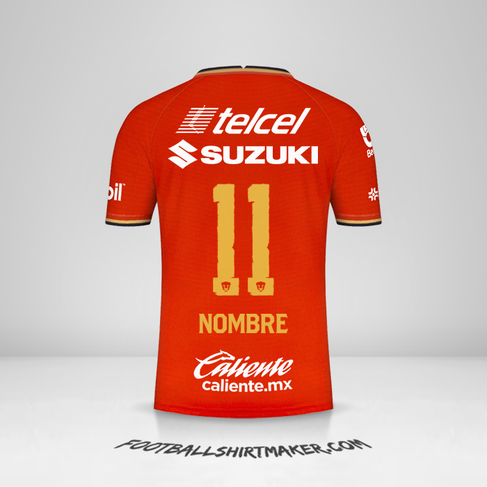 Camiseta Pumas UNAM 2022 Tercera -  nombre - 11