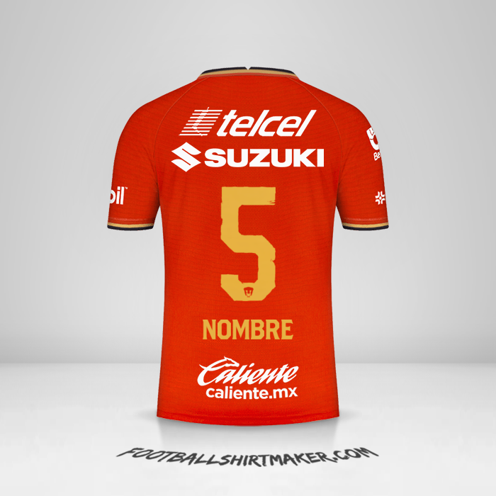 Camiseta Pumas UNAM 2022 Tercera -  nombre - 5