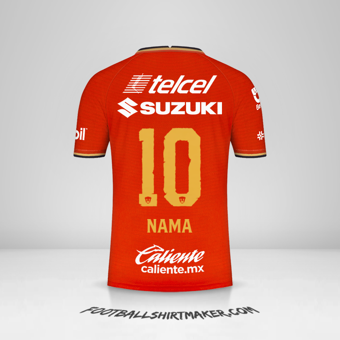 Jersey Pumas UNAM 2022 Ketiga -  nama - 10