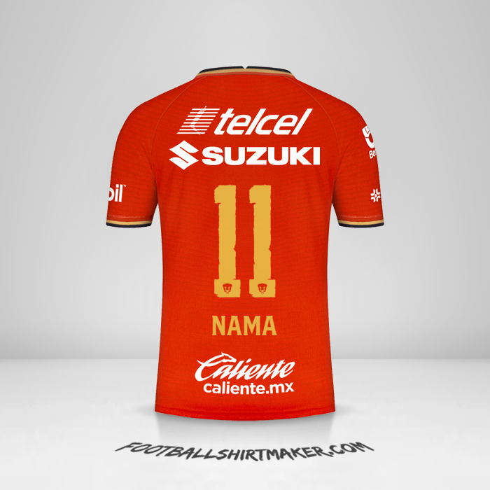 Jersey Pumas UNAM 2022 Ketiga -  nama - 11