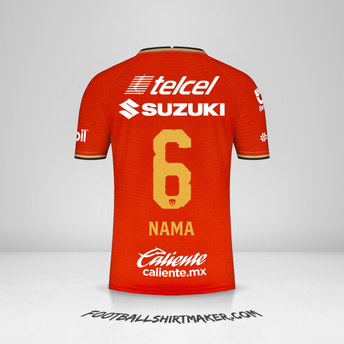 Jersey Pumas UNAM 2022 Ketiga -  nama - 6
