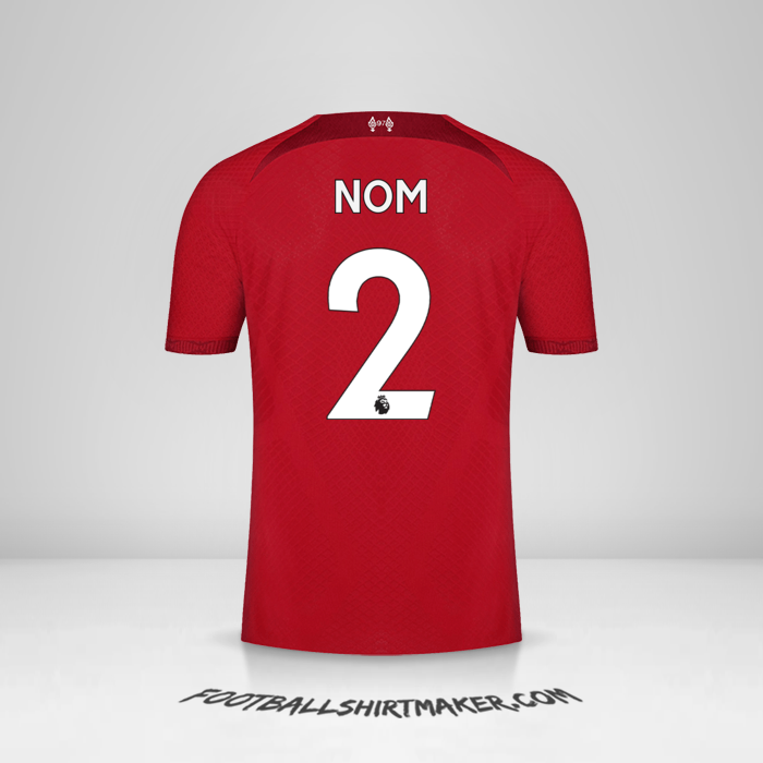 Maillot Liverpool FC 2022/2023 -  nom - 2