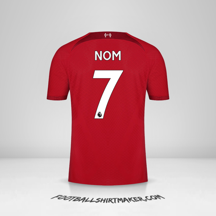 Maillot Liverpool FC 2022/2023 -  nom - 7