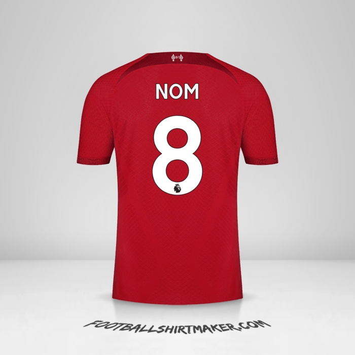 Maillot Liverpool FC 2022/2023 -  nom - 8