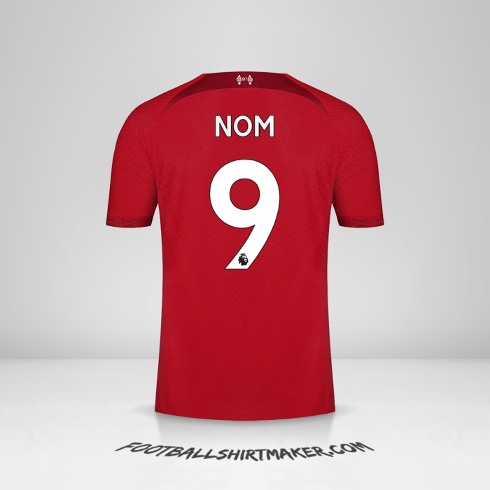 Maillot Liverpool FC 2022/2023 -  nom - 9