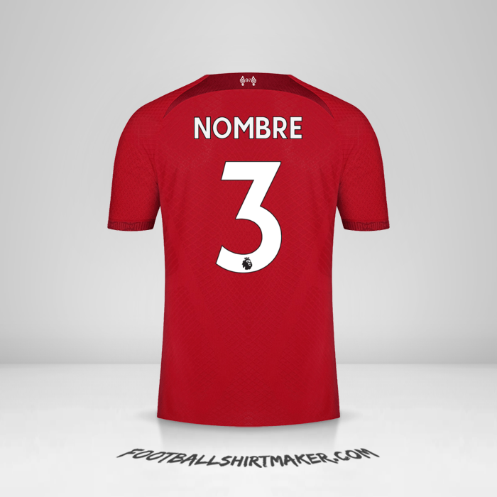 Camiseta Liverpool FC 2022/2023 -  nombre - 3