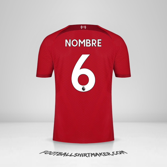 Camiseta Liverpool FC 2022/2023 -  nombre - 6