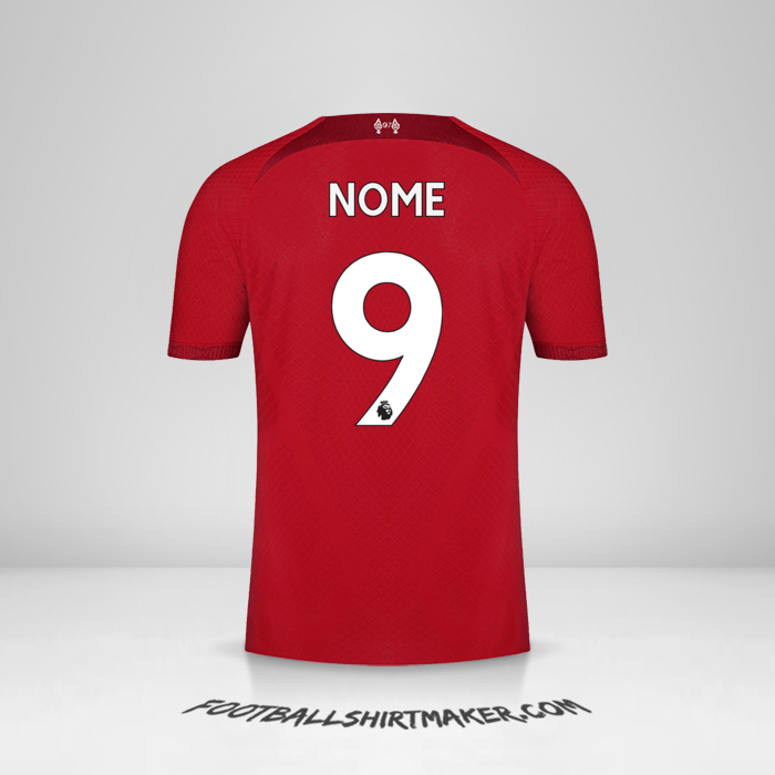 Camisa Liverpool FC 2022/2023 -  nome - 9