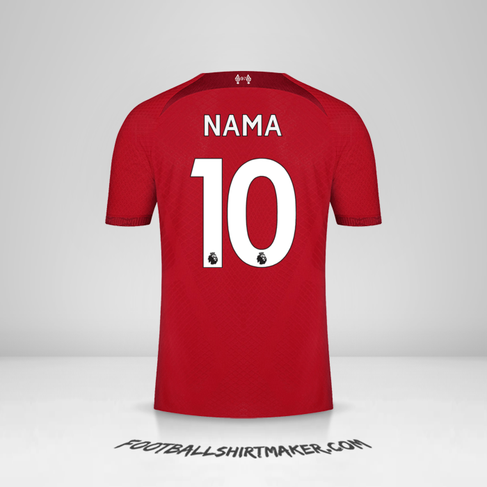 Jersey Liverpool FC 2022/2023 -  nama - 10