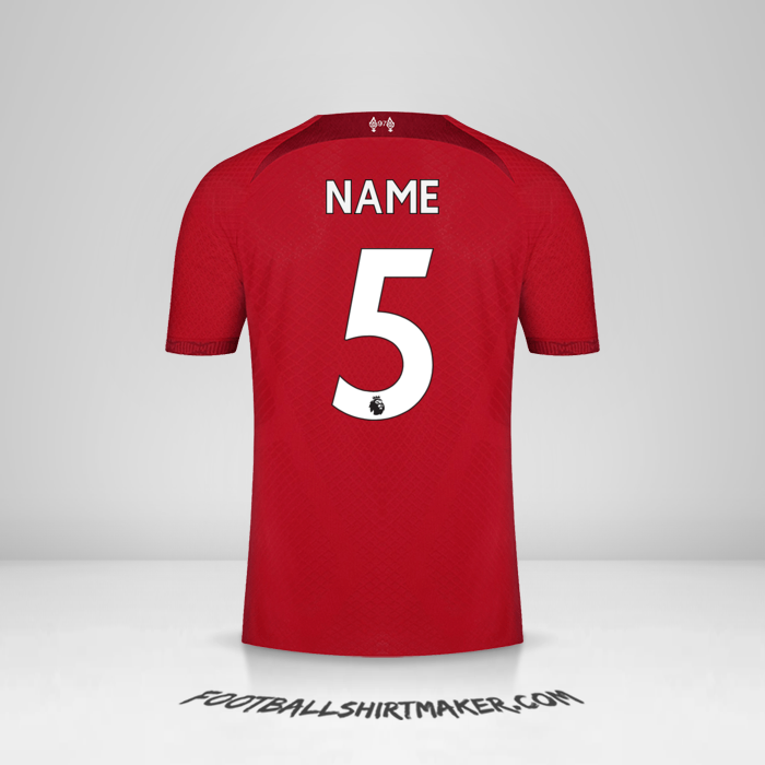 Jersey Liverpool FC 2022/2023 -  name - 5