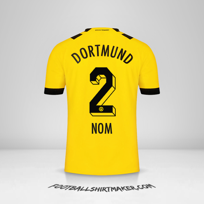 Maillot Borussia Dortmund 2022/2023 -  nom - 2