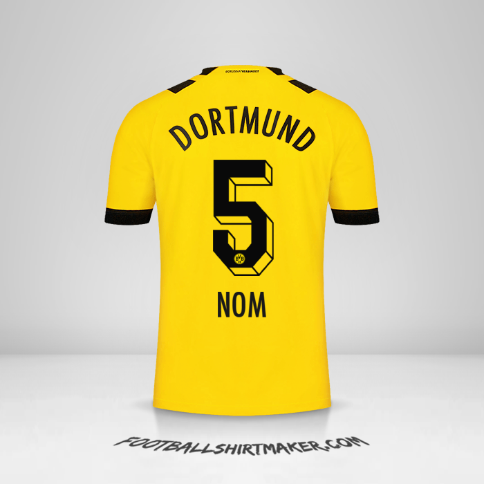Maillot Borussia Dortmund 2022/2023 -  nom - 5