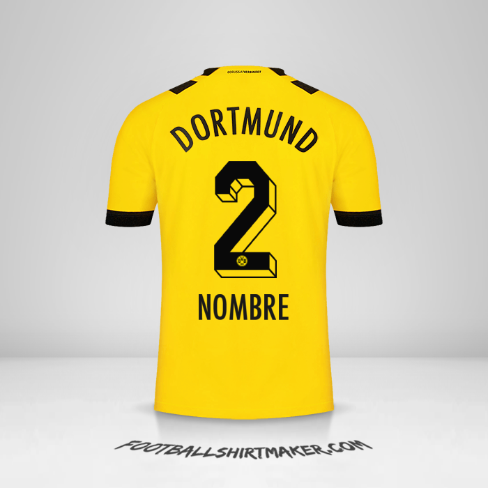Jersey Borussia Dortmund 2022/2023 -  nombre - 2