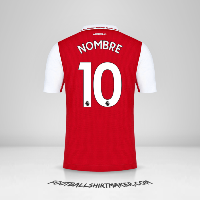 Camiseta Arsenal 2022/2023 -  nombre - 10