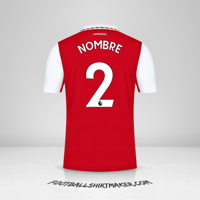 Camiseta Arsenal 2022/2023 -  nombre - 2
