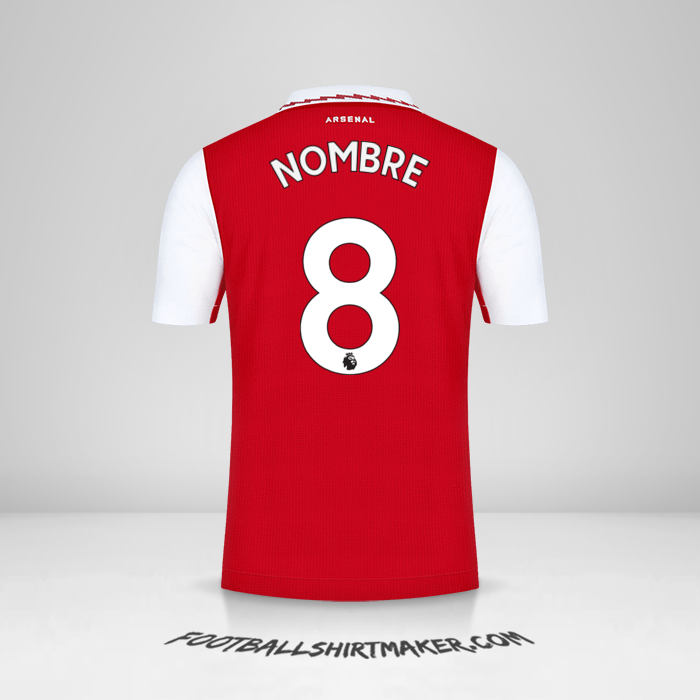 Jersey Arsenal 2022/2023 -  nombre - 8