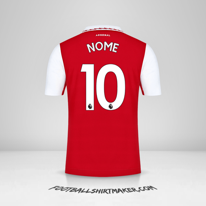 Maglia Arsenal 2022/2023 -  nome - 10