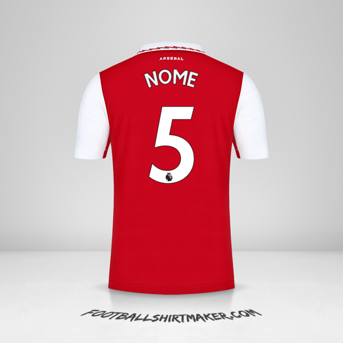 Maglia Arsenal 2022/2023 -  nome - 5