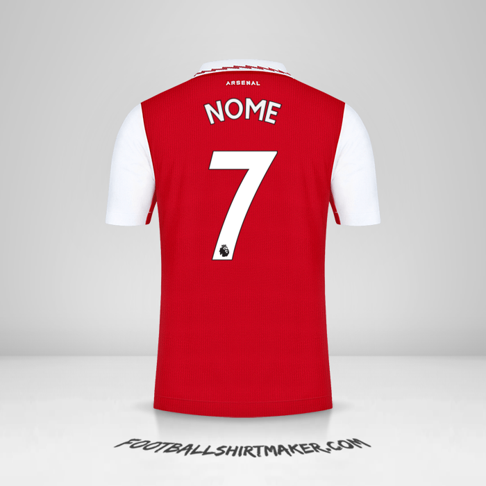 Camisola Arsenal 2022/2023 -  nome - 7
