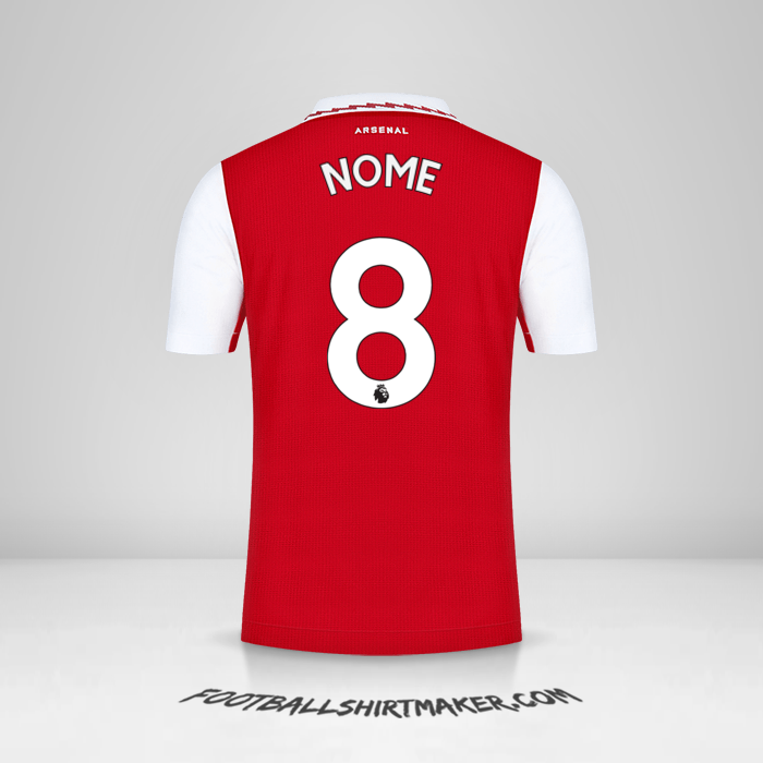 Camisola Arsenal 2022/2023 -  nome - 8