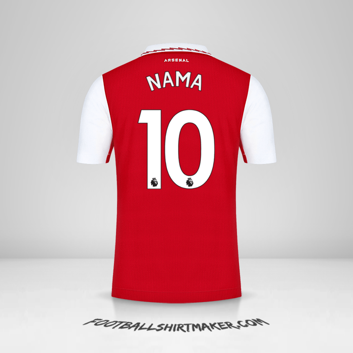 Jersey Arsenal 2022/2023 -  nama - 10