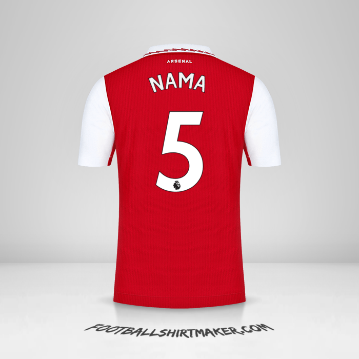 Jersey Arsenal 2022/2023 -  nama - 5