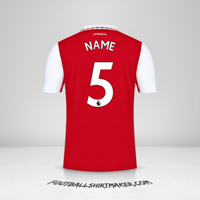 Trikot Arsenal 2022/2023 -  name - 5