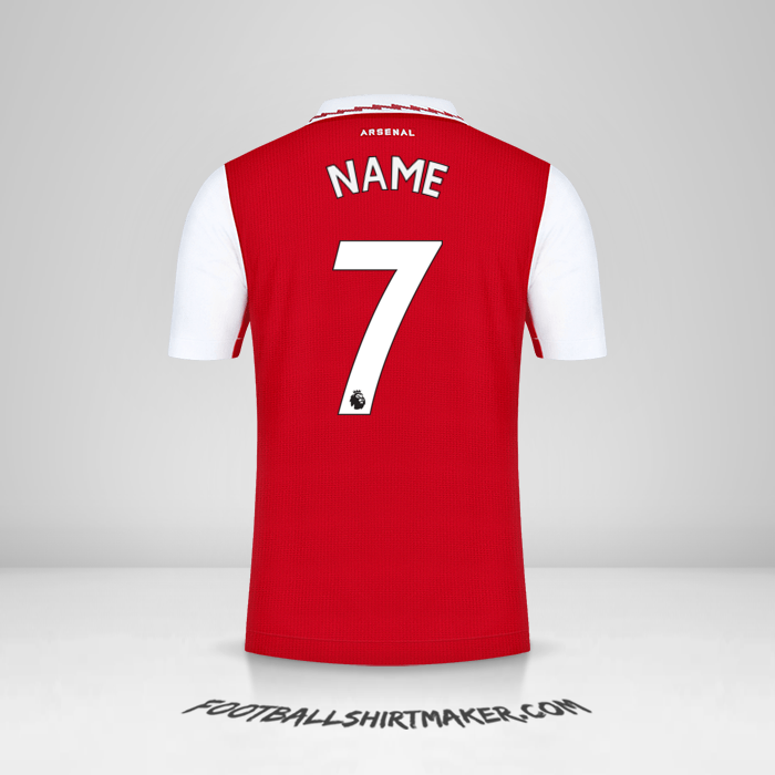 Jersey Arsenal 2022/2023 -  name - 7