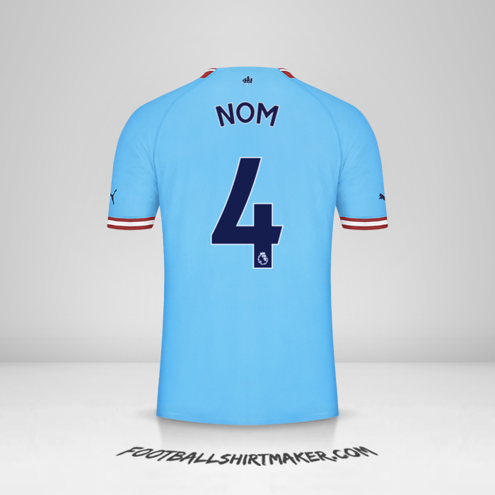 Maillot Manchester City 2022/2023 -  nom - 4