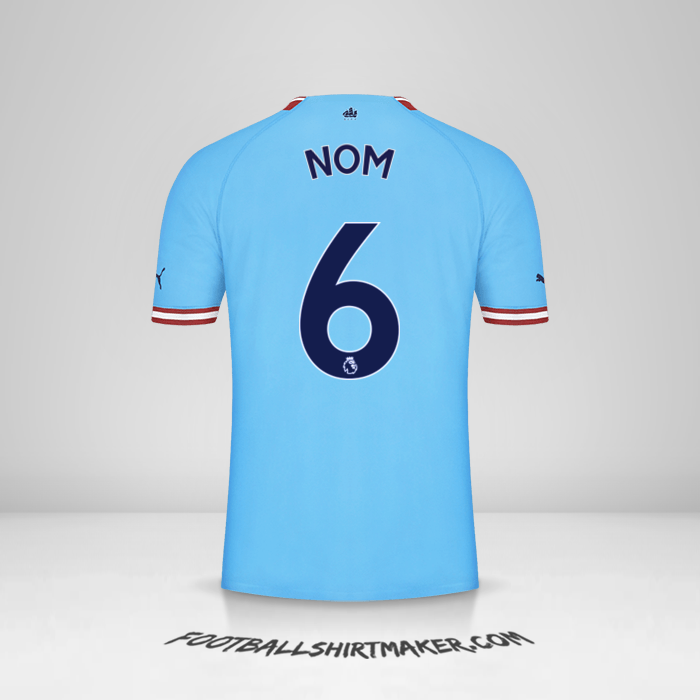 Maillot Manchester City 2022/2023 -  nom - 6