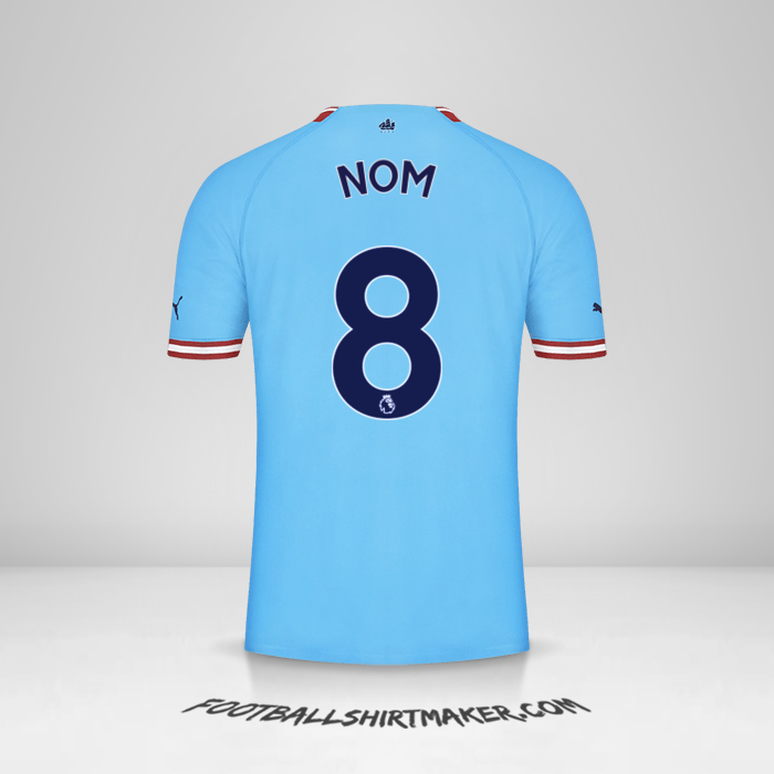Maillot Manchester City 2022/2023 -  nom - 8