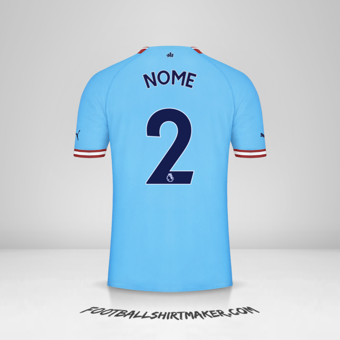 Maglia Manchester City 2022/2023 -  nome - 2