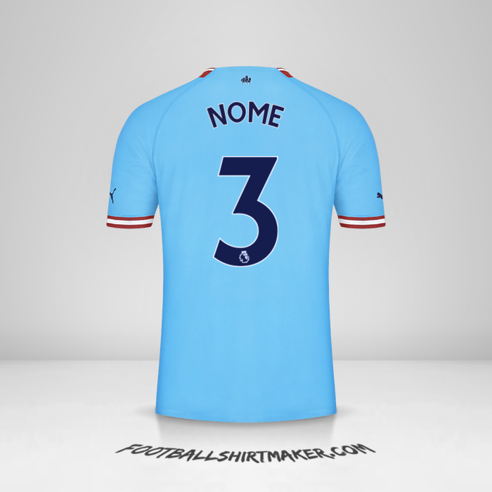Camisa Manchester City 2022/2023 -  nome - 3