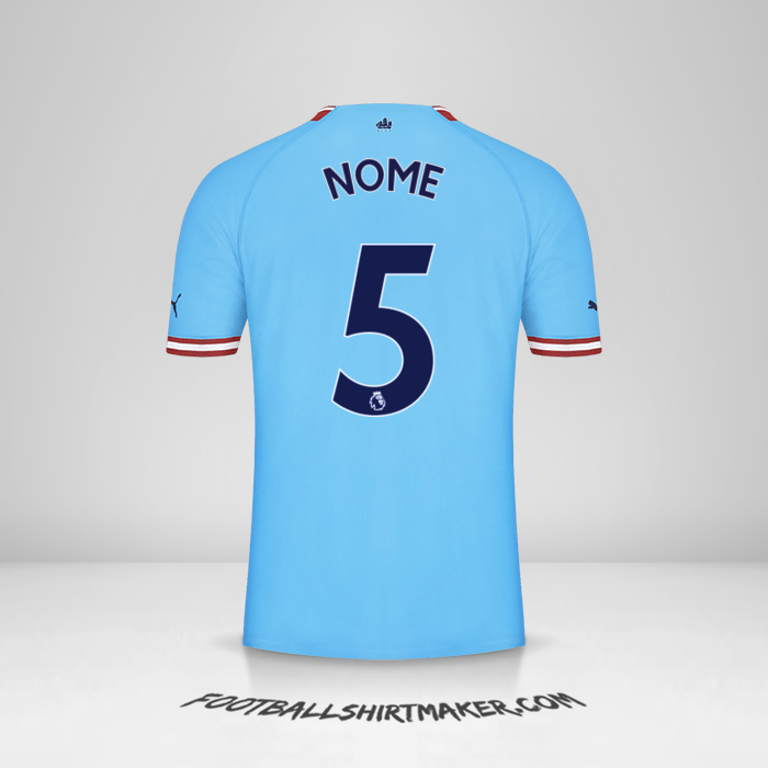 Maglia Manchester City 2022/2023 -  nome - 5