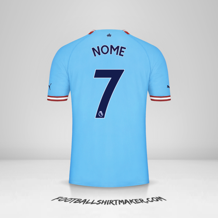 Camisola Manchester City 2022/2023 -  nome - 7