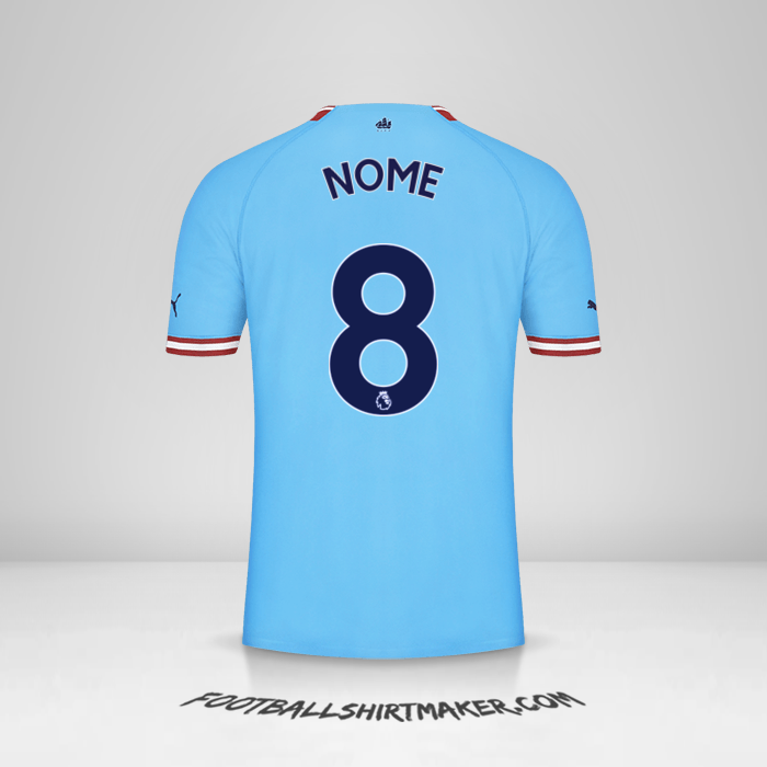 Camisa Manchester City 2022/2023 -  nome - 8