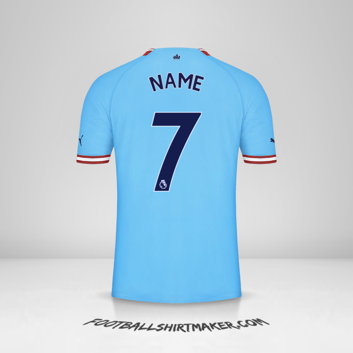 Jersey Manchester City 2022/2023 -  name - 7