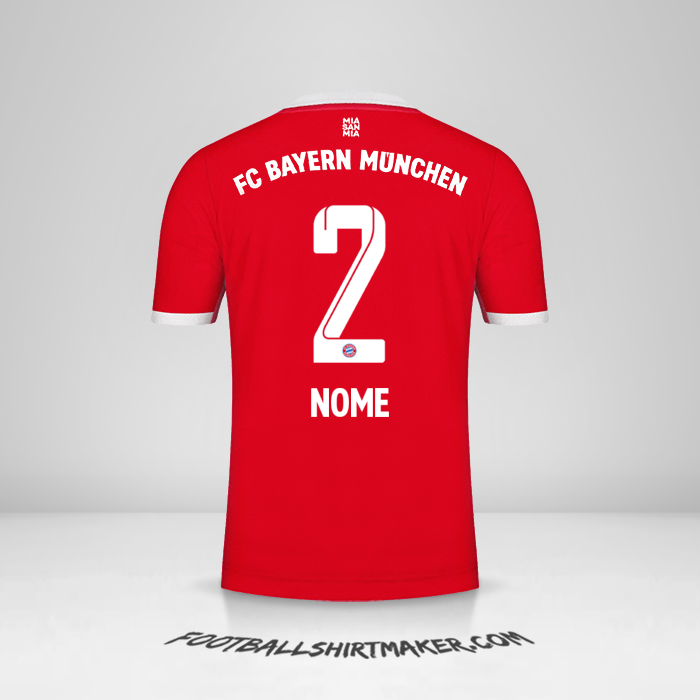Camisola FC Bayern Munchen 2022/2023 -  nome - 2